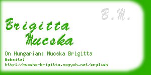 brigitta mucska business card